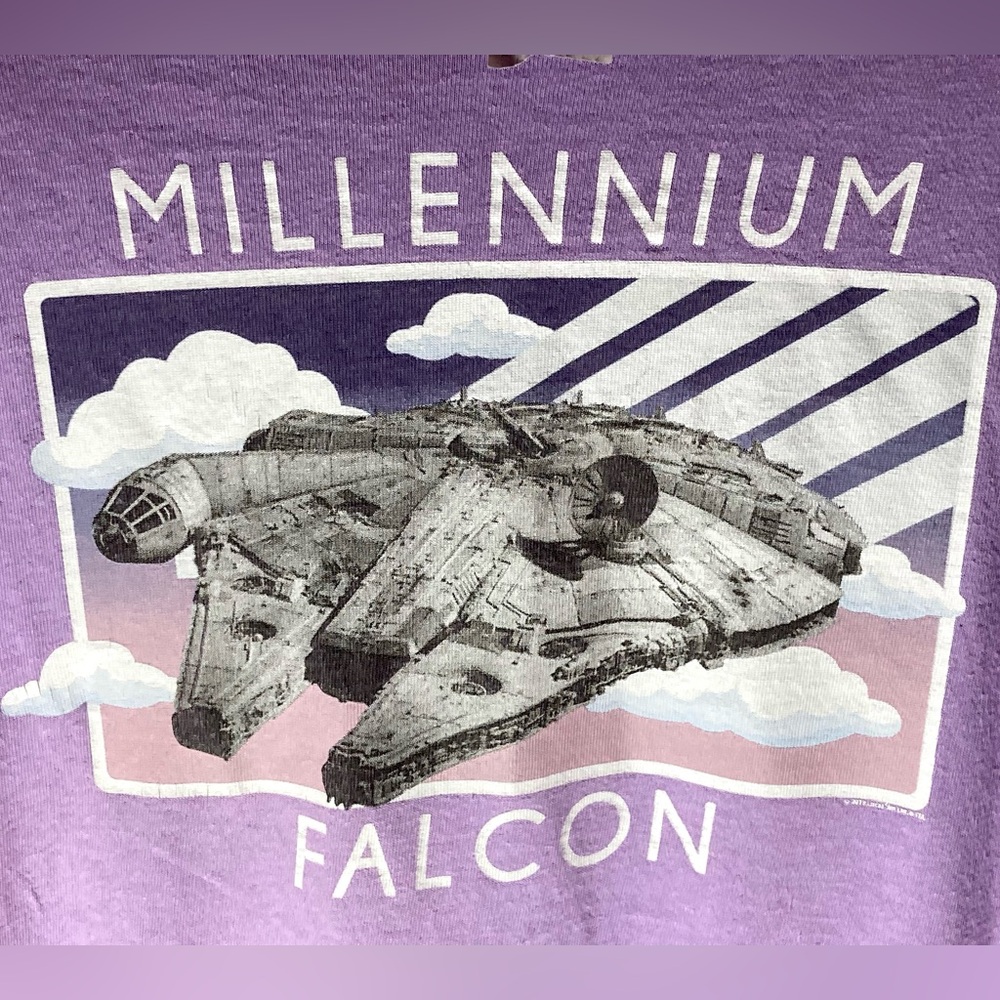 Star Wars Millennium Falcon T-shirt Size L - Picture 2 of 7